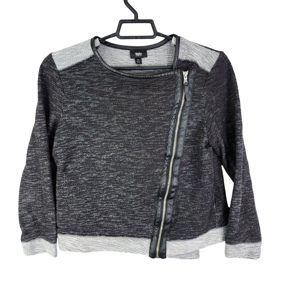 Womens Moto Style Asymmetrical Zip Sweater By INC International Concepts Size M